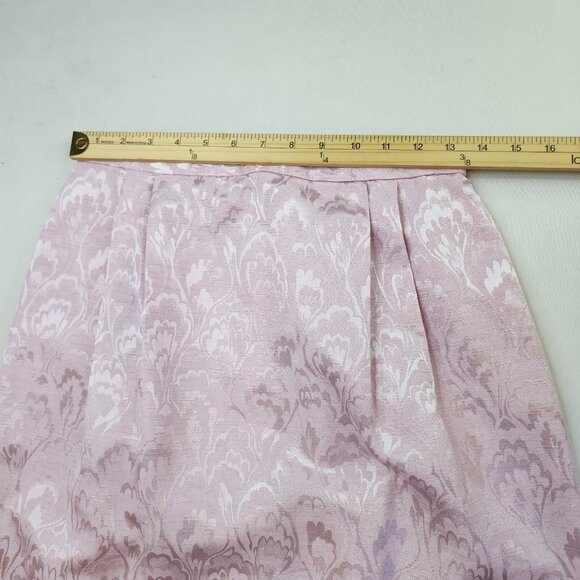 Vintage 2pc Skirt Top In the Mood 10 Pink Floral Lace Boho Fairy Wedding Mother - Picture 8 of 16
